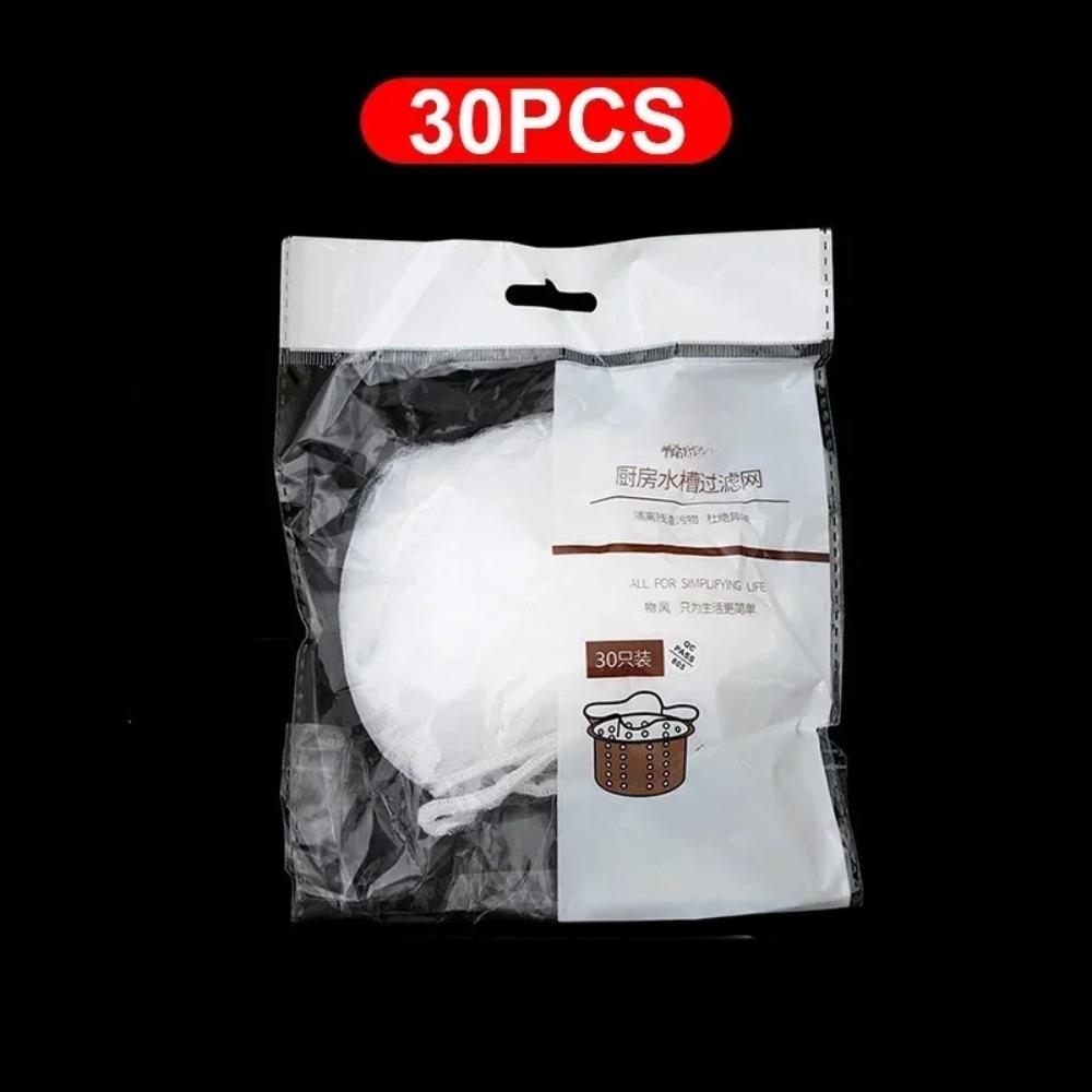 500/30 Stück Einweg-Spülbeckenfilter-Netzbeutel Küchenspüle Sieb Ablaufloch Antiblockier-Müllsack Reinigungssiebe Netz