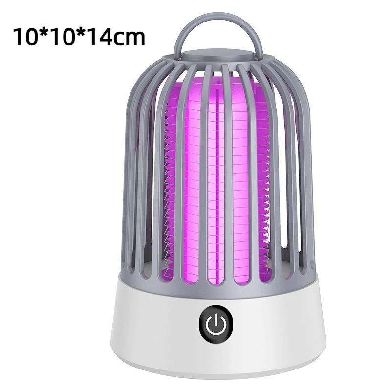 Electric Portable Mosquito Zapper With 360 Degree Uv Attraction Perfect For Home Bedroom Camping Use