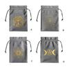 Board Game Cards Drawstrings Bag Tarot Card Flannel Bag Jewelry Pouches Oracles Card Organizers Witchcrafts Supplies