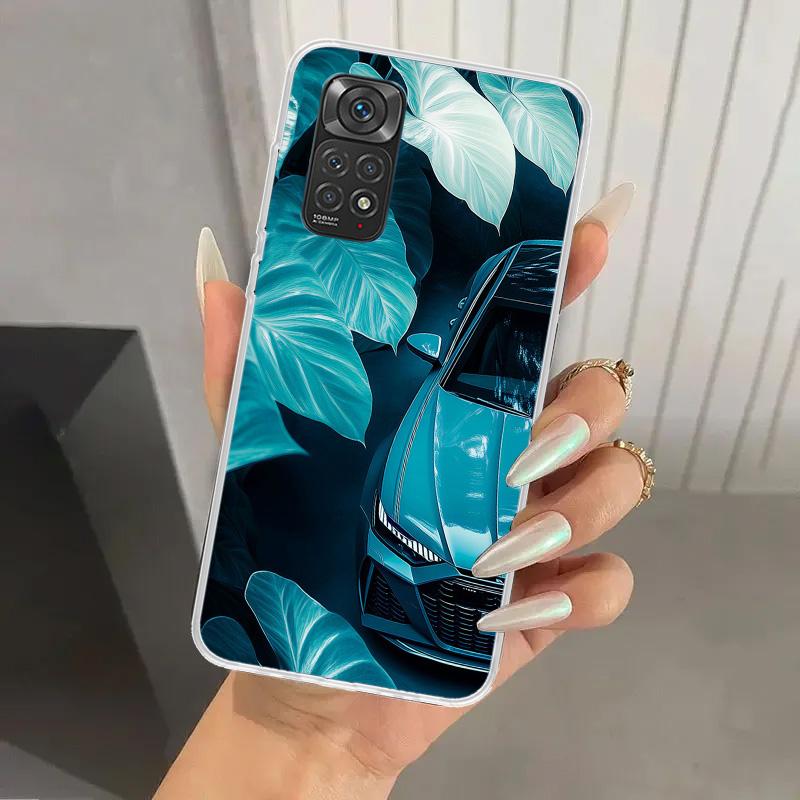 R-S 6 7 8 Sport Car Phone Case for Xiaomi Redmi Note 15 14 14S 13 12S 12 Pro 11S 11 Plus 11T 11E 10S Soft Funda Print Shell Redm