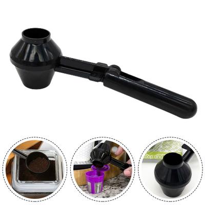 Kaffeelöffel, wiederverwendbar, 19 x 5,3 x 5,6 cm, mit integriertem Trichter