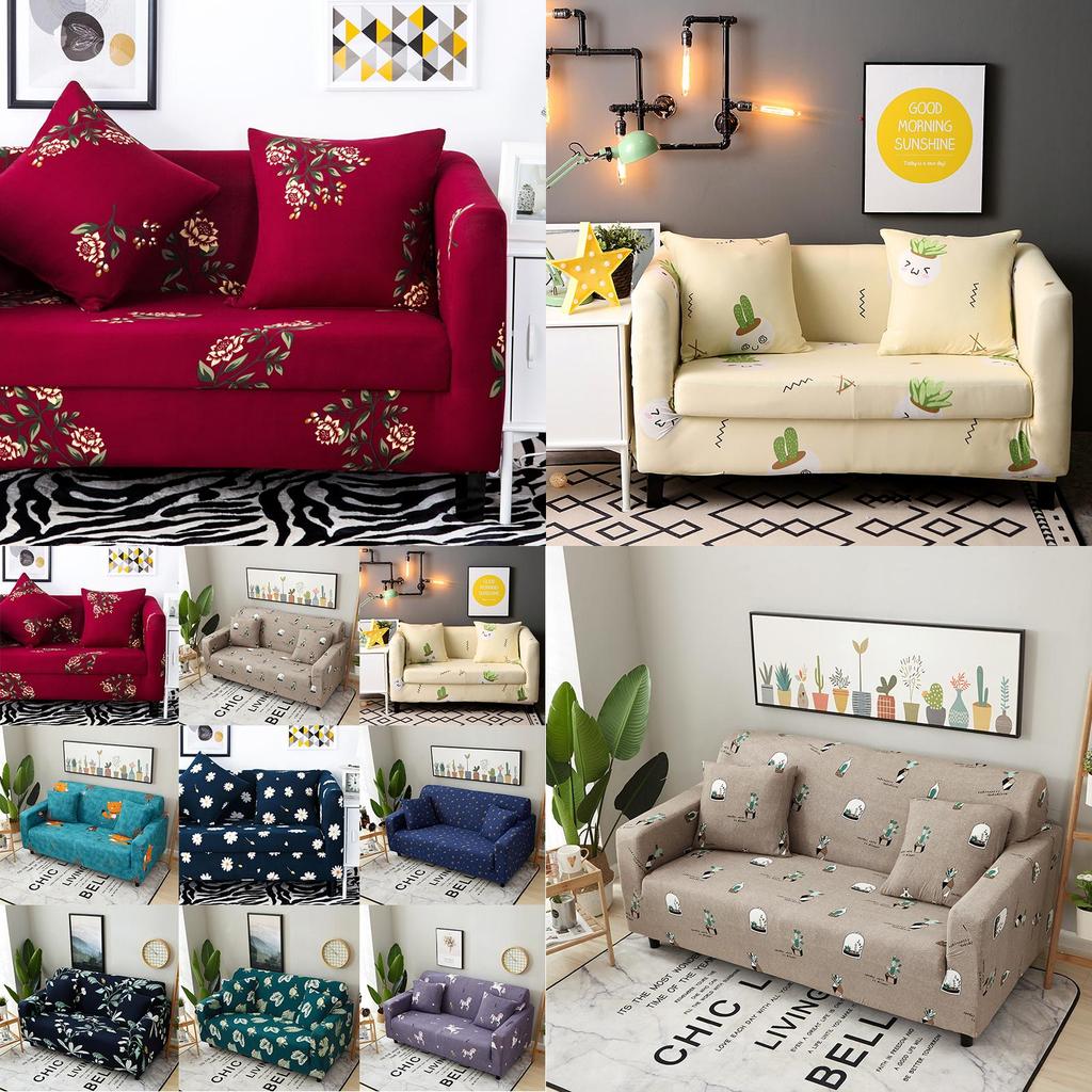 Premium Quality Soft Slipcovers For 1-4 Seats Retro Recliner Sofa Cover With Elastic Fit