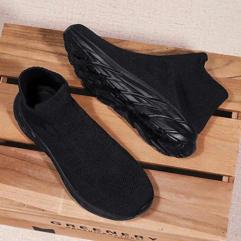 Fashion Lace-free Without Heel Casual Sneakers For Men Walking Ventilation Shoes Men Trainer Sports New Style Style Training Teniz