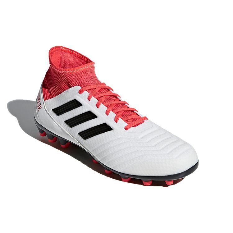 Adidas Predator 18.3 Lightweight Round Toe AG Artificial Grass Fabric Durable Soccer Shoes Men Soccer Shoes White CP9307