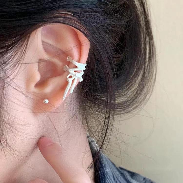 Ear Bone Clips, Ballet Straps, Bows, Niche, High-End Trendy Design, Earrings, Earclips, Earrings.