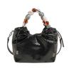 Pleated High-end Fashion Versatile New Bucket Bag Women's Solid Color Cute Niche Design Messenger Bag