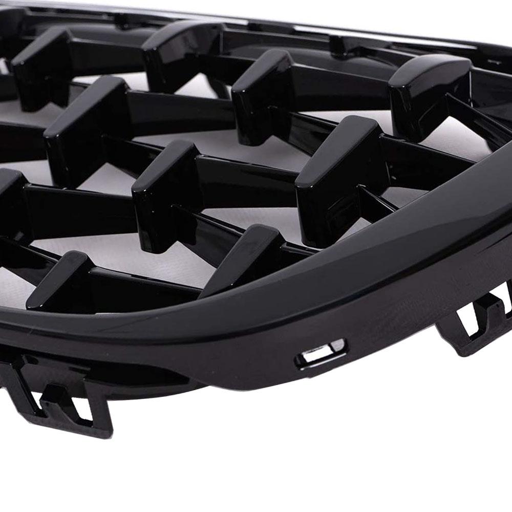Car Front Bumper Grill Diamond Racing Grille Meteor Style For BMW X1 F48 F49 2016 2017 2018 Meteor Style Grills Car