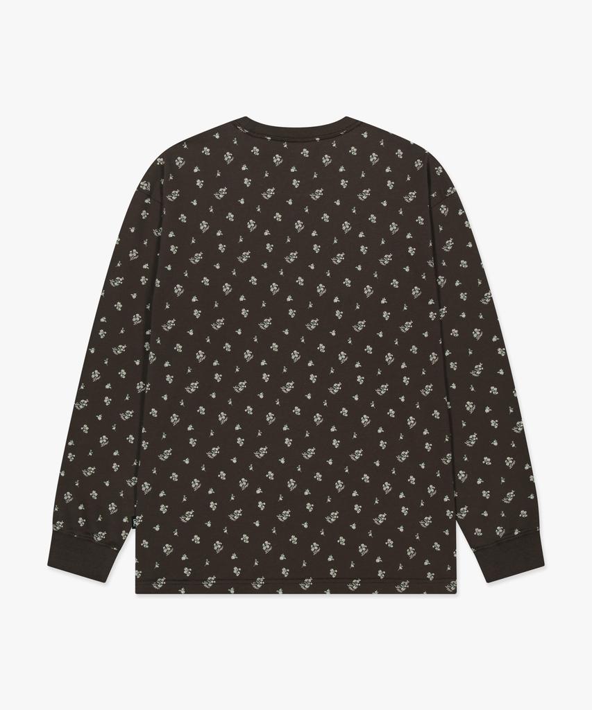 LMC Fn Og Long Slv Tee Flower Brown