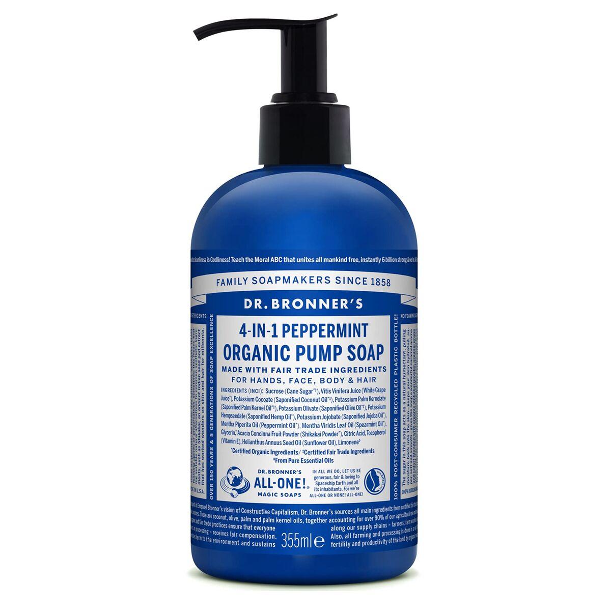 

Savon pour les Mains Dr Bronner s 4 in 1 Peppermint 355 ml