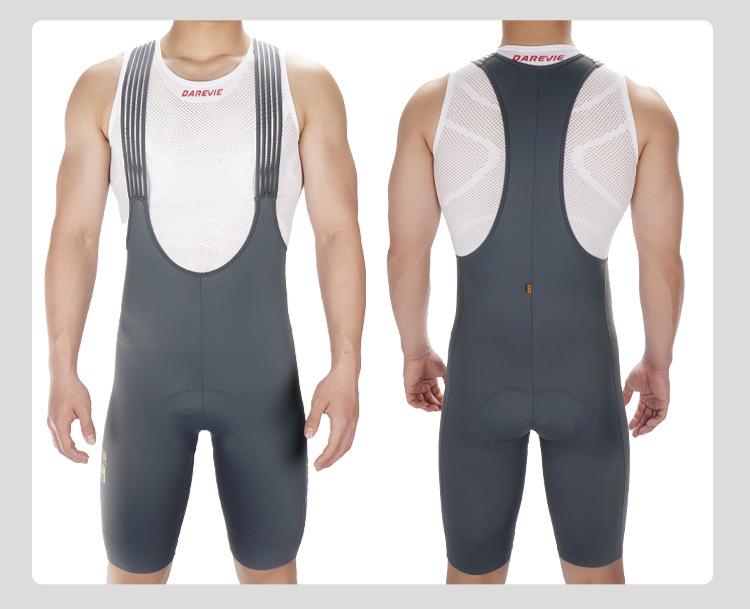 2024 Darevie Cycling Bib Shorts with Double Arrow Pad, Slim High-Stretch Material, One-Piece Leg Opening