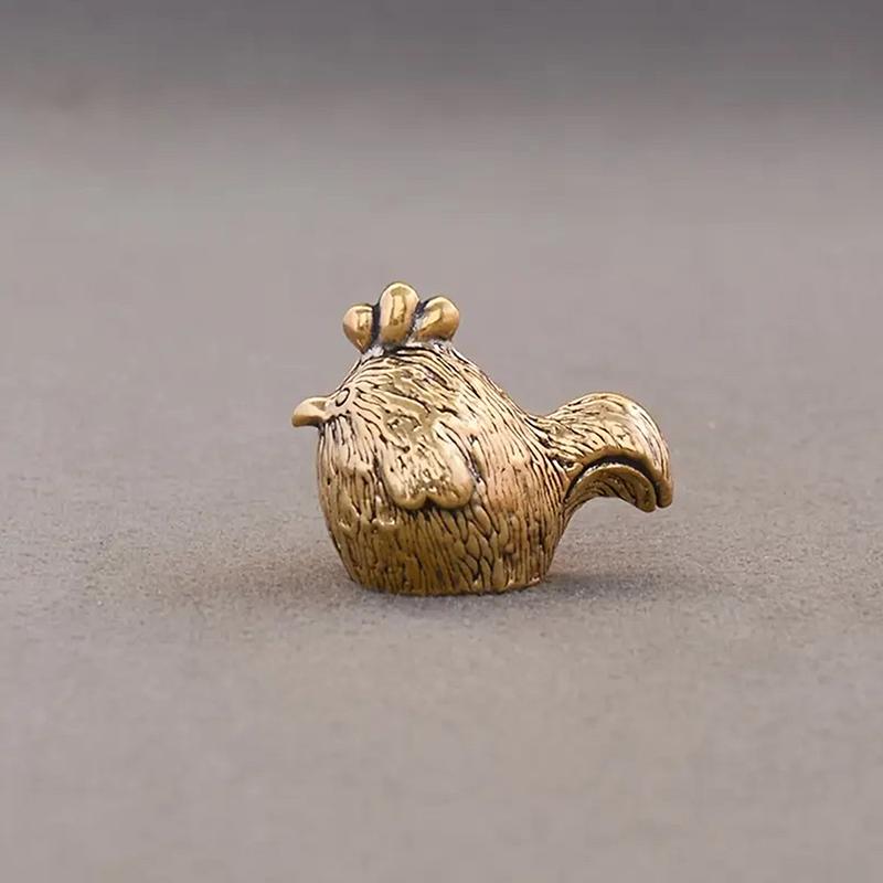 Brass Zodiac Figurines Zodiac Horse Desk Ornament Animals Statue Collectible Car Interior Desk & Home Decor Perfect Gift