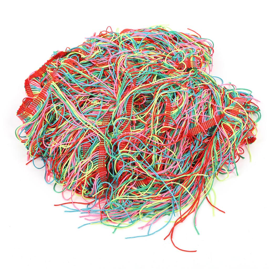 5 Colour Mixed Tassels Nylon Thread Multicolor Fringe Trim Home Garment Decoration