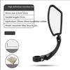 Bike Rearview Mirror Mountain Bike HD Reflection Mirror Battery Bike Adjustable Mirror Outdoor Riding Accessories