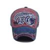 Unisex Vintage Baseballkappe Herren Damen Verstellbare Denim Distressed Trucker Cap Hai-Hut