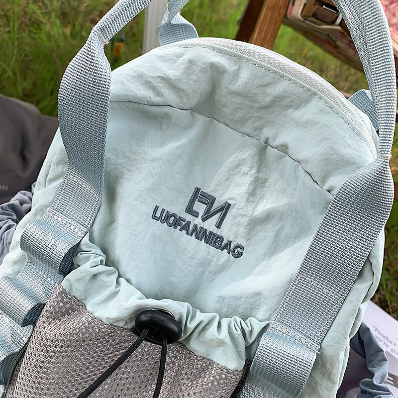 Contrast Color Backpack Student Travel Lightweight Backpack Large Capacity Backpack