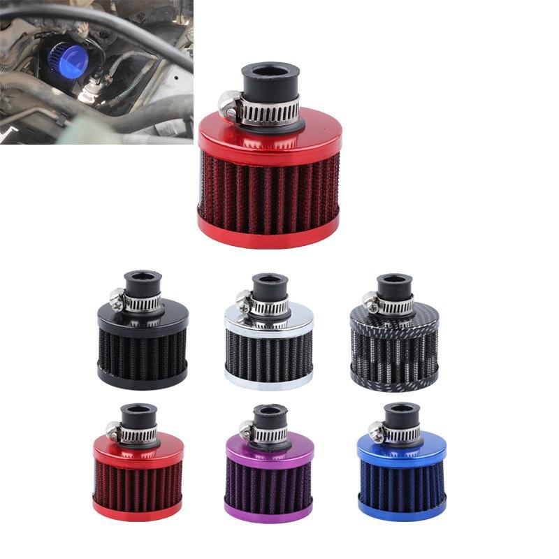 Universal 12mm Cold  Air Intake Filter Small Mushroom Breather Pod Filter For Engine Crank Case Vent Motorcycle Modification
