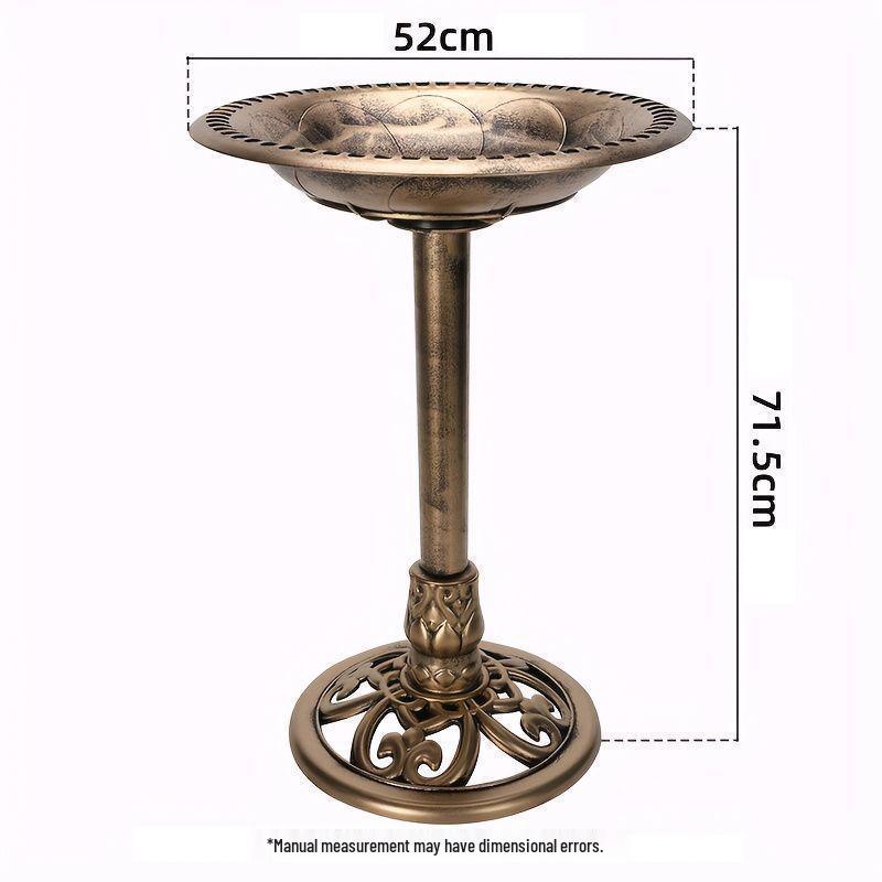 52CM Outdoor Bird Bath and Feeder for Gardens