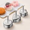 New Stainless Steel Sushi Mold Non-Stick Sushi Tool Rice Ball Ring Easy To Release Hamburger Patty Maker