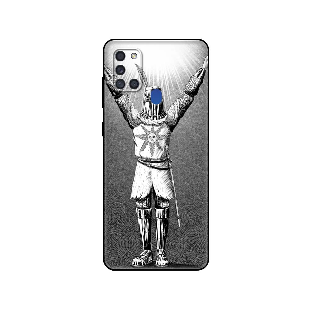 Black Tpu Case For Samsung Galaxy A50 50S A30S A10 A01 A11 A21S A31 A41 A51 A71 M21 M30S S10 LITE Praise the Sun Dark Souls