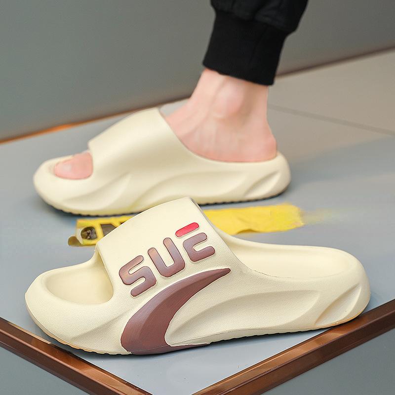 New EVA Soft Thick Sole  Summer Men's Slippers Wear Sandals Men Home Thick Sole  Beach Shoes