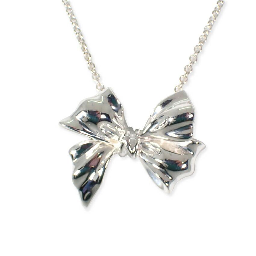 

TIFFANY/Tiffany 925 ribbon pendant/necklace/g527-45