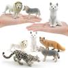 Simulated Forest Animal Model Gray Wolf Red Fox Arctic Fox White Male Lion Snow Leopard Children'S Cognitive Static Ornament