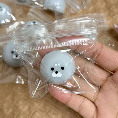 Grey Little Seal Chef Mini Nose Decompression Squeeze Toy