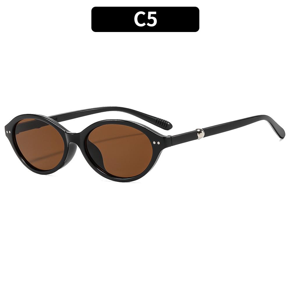 Dámské sluneční brýle - unisex retro oválné kočičí oko sluneční brýle