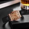 Ladies Watch with Soft Leather Strap Retro Barrel Shape Dial Watch Simple Elegant Vintage Style Watch for Women Daily Office Party Wear