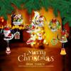 Non-Toxic Christmas Pendant Ball Building Blocks Mini Bricks Bell Snowman Santa Claus Christmas Tree Decorations For Home Christmas Gifts