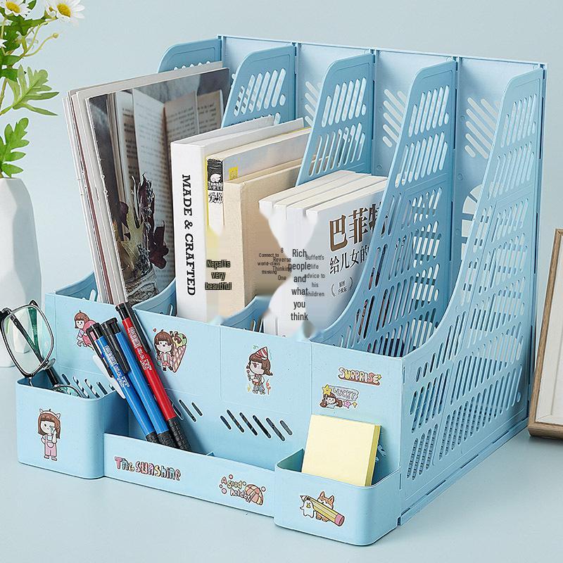 Four-Section Thickened Desktop Document Holder and Book Stand