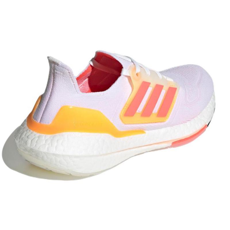 Adidas Ultra Boost 22 White Turbo Flash Orange Women's Sneakers GX5595