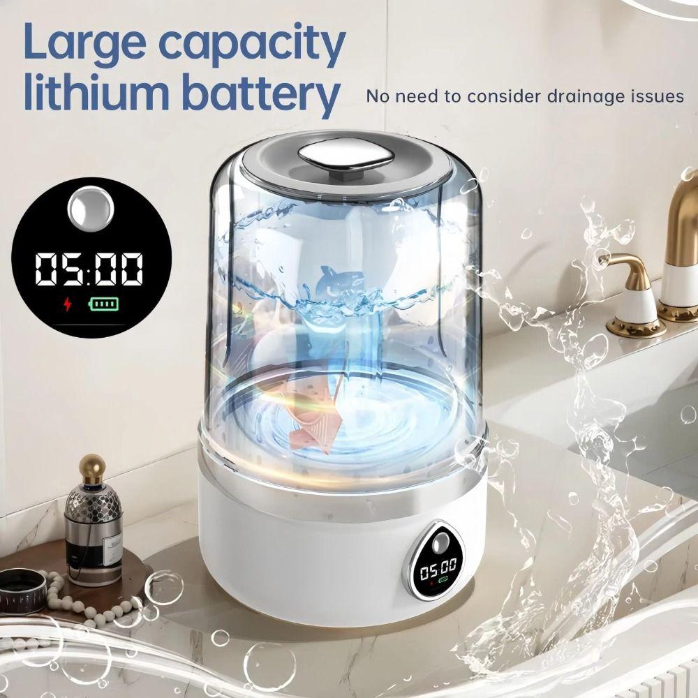 Mini Washing Machine 1.5L Sock Washing Machine Underwear Washer  for Clothes Underwears Socks