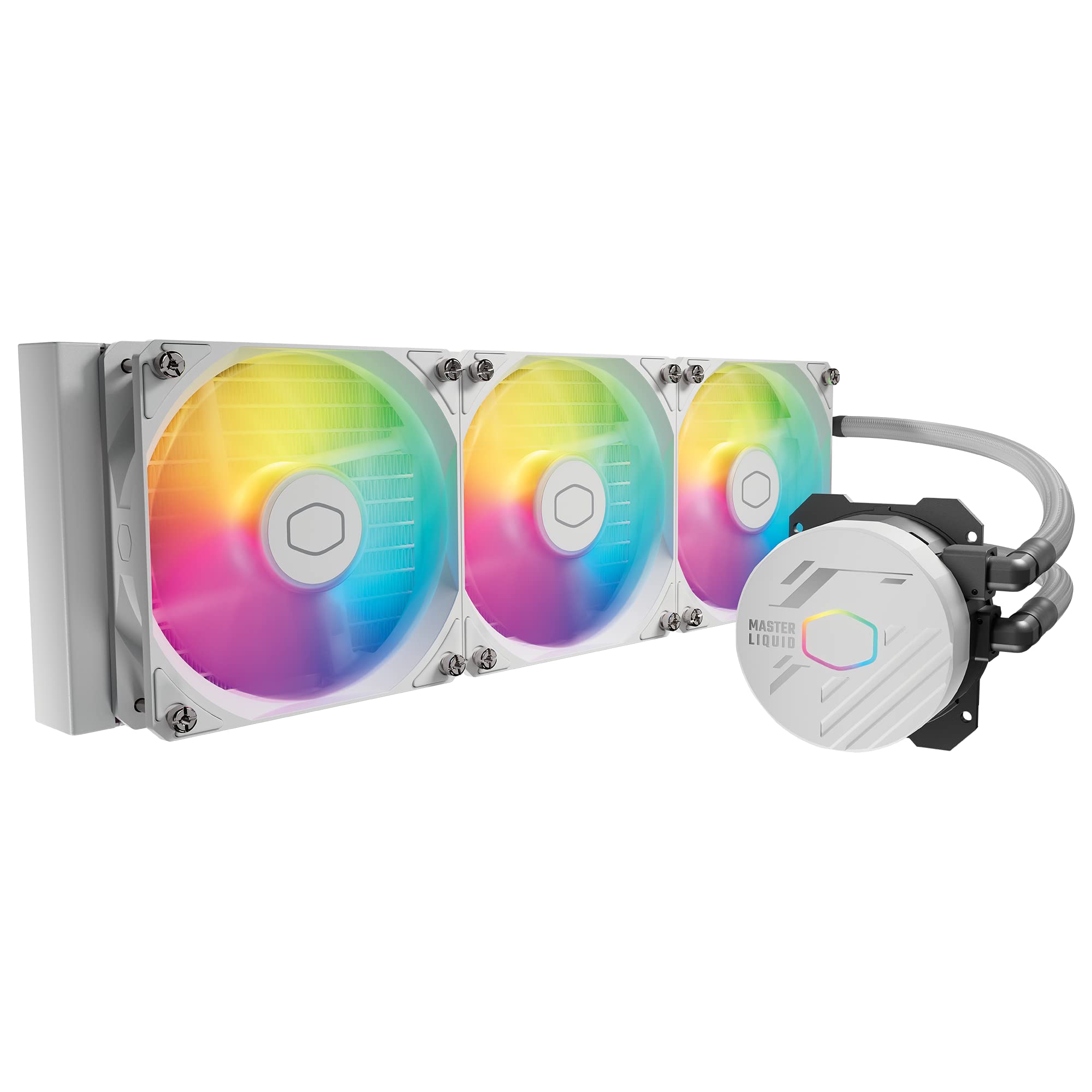 

Cooler Master MasterLiquid 360L Core White 360mm Close Loop AIO Liquid Cooler ARGB Sync Gen S Cold Plate Pump 120mm PWM CryoFuze AMD Ryzen Intel білий