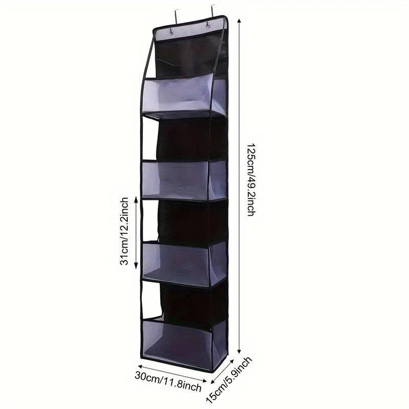 4 Layer Foldable Hanging Organizers Storage Bag Snacks Toys Clothes Storage Holder For Hair Accessories Bathroom Dorm SNBD024