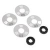   Reel to Reel Cassette Retro Blank Metal Reel Cassette Tape with 4 Reels 2 Wheel for Music Recording