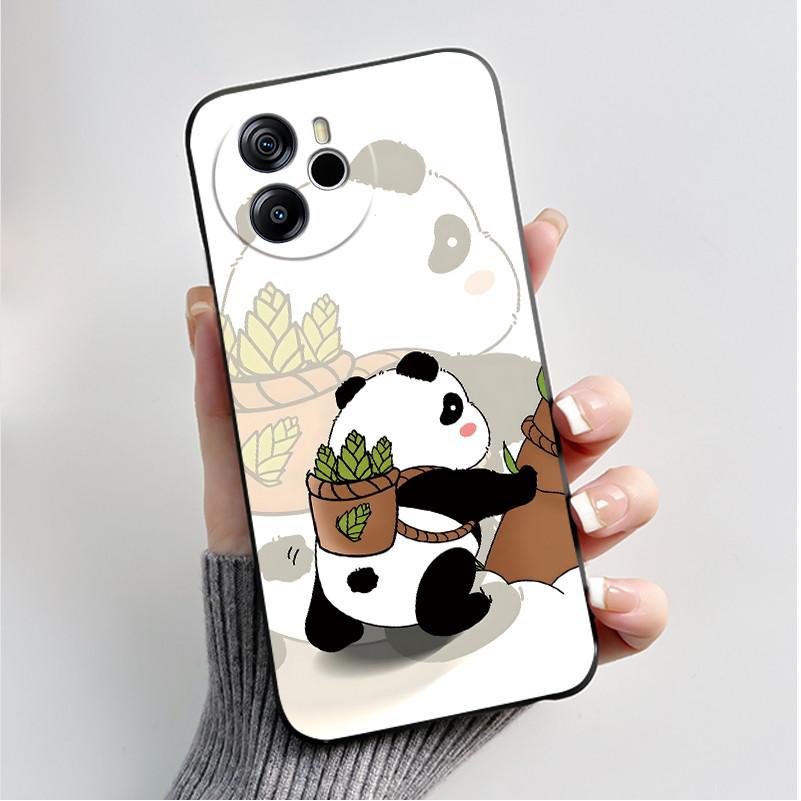 Per Oscal Tiger 12 13 Custodia Moda Farfalla Fiore Nero Morbido Silicone Custodia per Telefono per Blackview Oscal Tiger12 Tiger13 Cover