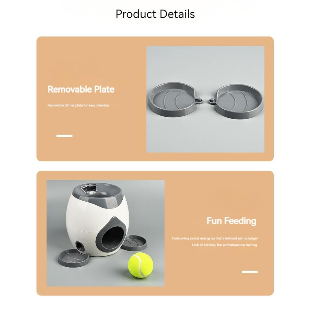 Automatic Dog Ball Launcher Dog Tennis Food Reward Machine Interactive Dog Ball Thrower Dog Tennis Balls Feeder for Dogs