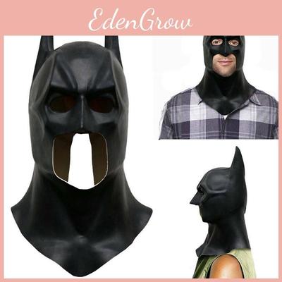 Máscara Completa Definitiva de Batman con Capucha para Cosplay de Adulto El Caballero Oscuro Asciende Accesorio de Halloween