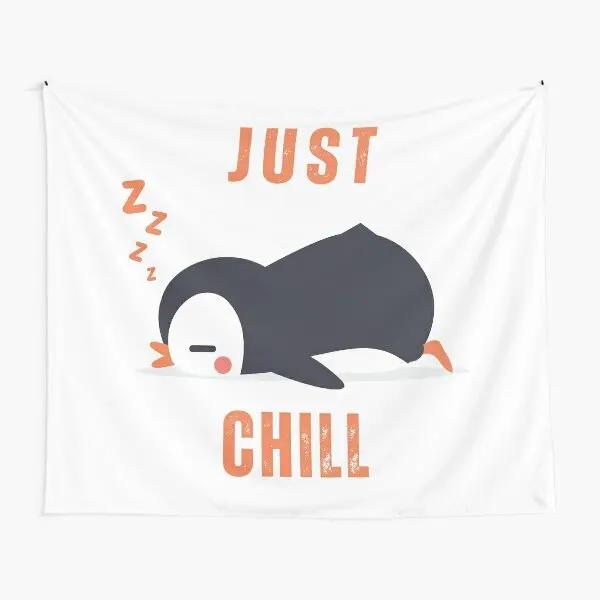 Cartoon Pinguin Wandteppich Lustiger Tier-Wandteppich Wandbehang Kinder Niedlicher Tier-Wandteppich Kunstdekor für Schlafzimmer Wohnzimmer