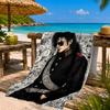 Asciugamano da Spiaggia Thriller di Jackson, Asciugamano da Spiaggia in Microfibra, Leggero e Asciugatura Rapida, per Viaggi Estivi, Piscina, Fan, Regalo di Compleanno