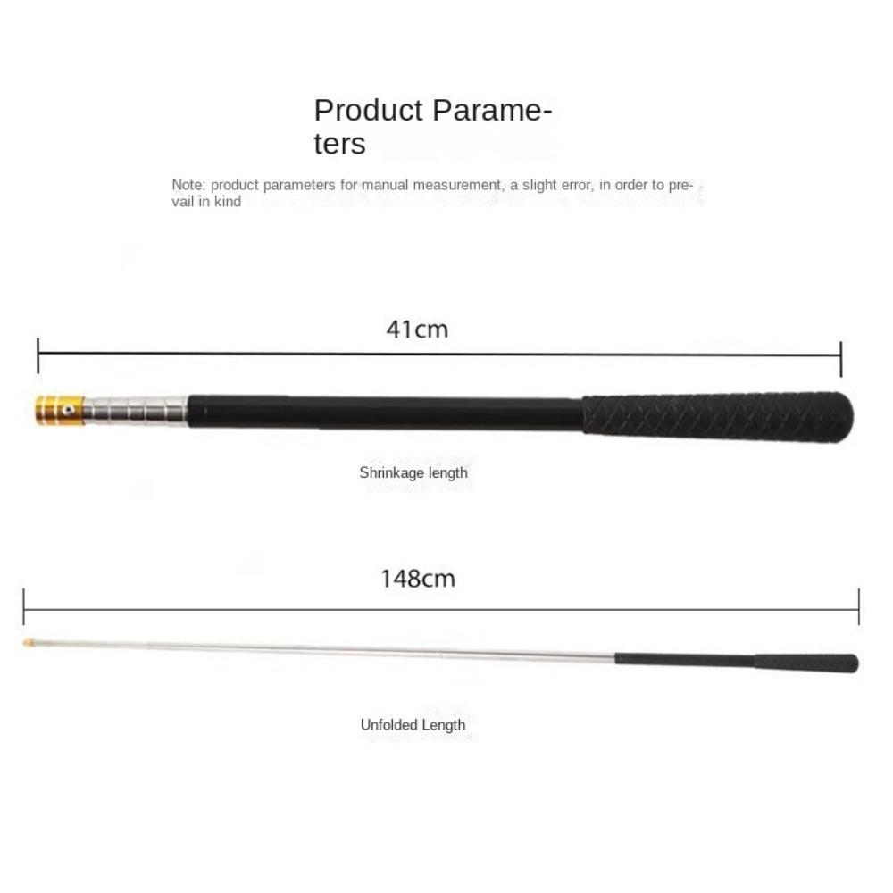 2025 Retractable Retractable Rod Stainless Steel Sturdy Positioning Positioning Telescopic Fishing Tool Pole