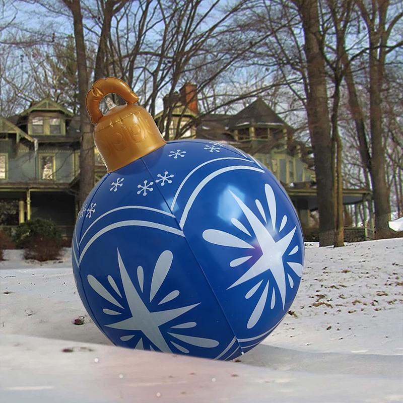 Christmas Toy Ball Outdoor Prints Festive Crafts Fun Balloon Inflatable Decoration