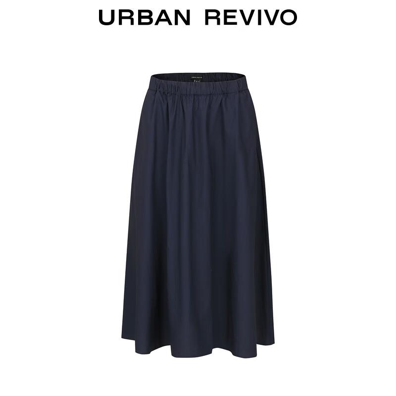 UR 2025 Autumn Women's A-Line Midi Skirt