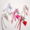 Fashion Keychain Phone Charm Stylish Heart Bag Pendant Keyring Stylish Bags Accessory for Backpack and Purse Handbag