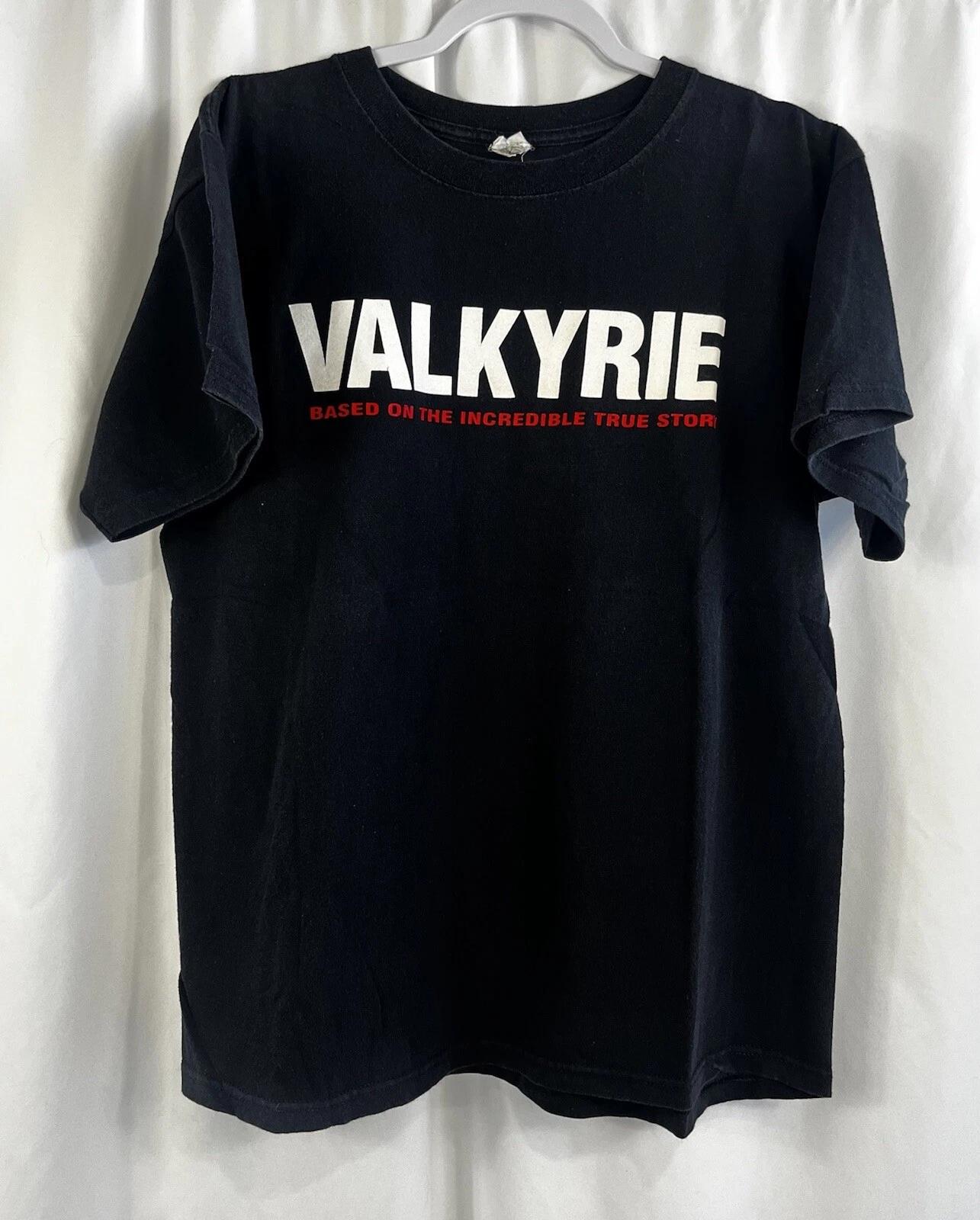 Valkyrie Movie Promo Shirt Large Black Y2K Tom Cruise Double Sided Spy Classic M