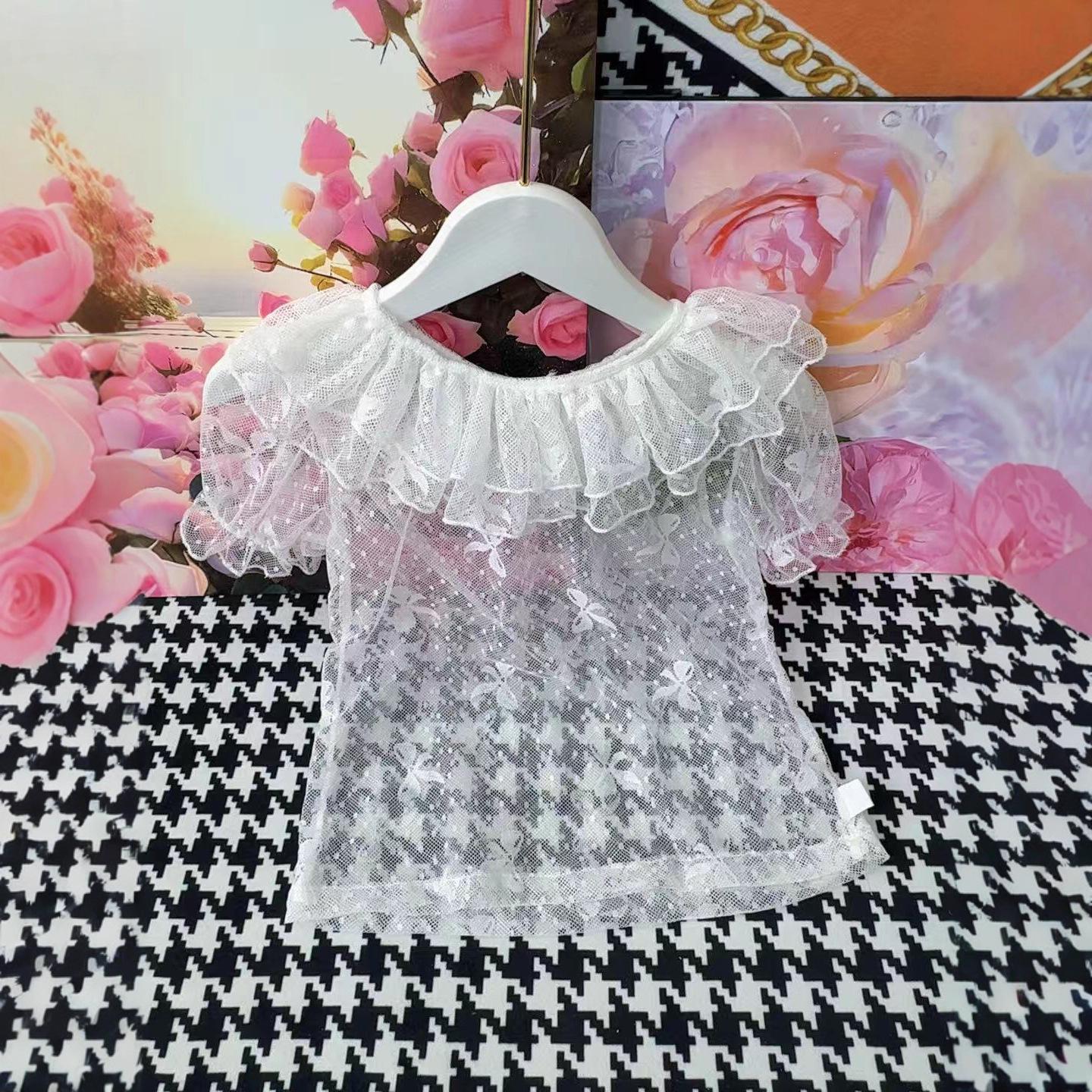 

Lolita Lace Double Layer Baby Doll Summer Top for Girls Size 120 (Recommended height 105-110 cm)