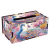 Wooden 5D Diamond Painting Tissue Holder Diamond Decorative Tissue Box 5D DIY Diamond Handmade Tissue Holder for Home Decor