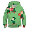 Autumn and Winter Children's Christmas Elf 3D Printed Hooded Comfortable and Versatile Breathable Hoodies & Sweatshirts (boys)