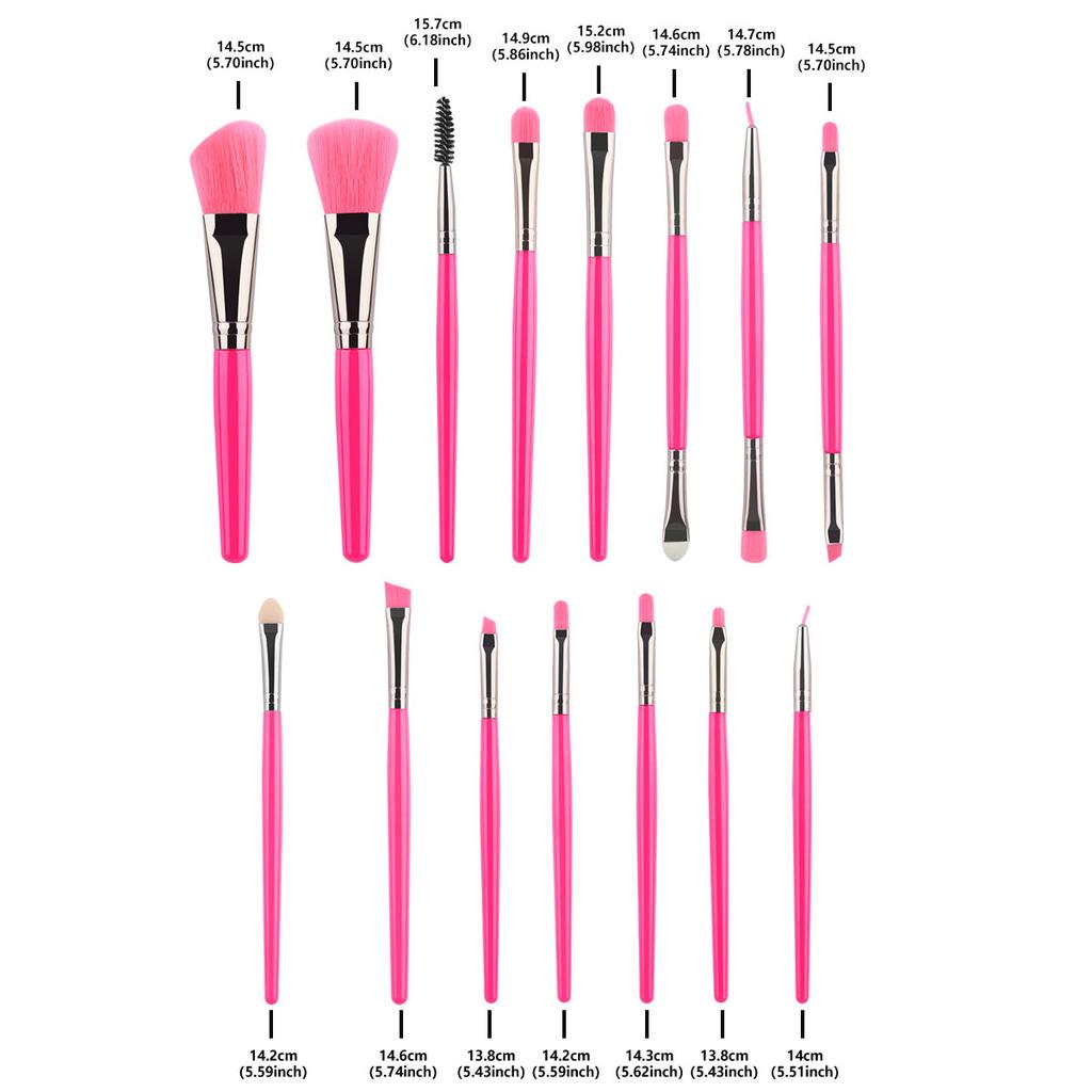 Beauty Tools 15 Loose Powder Brush Blush Brush Eyebrow Brush Eye Brush Fine Makeup Brush Set